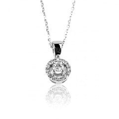 Tektaşlı Fantezi Pırlanta Kolye