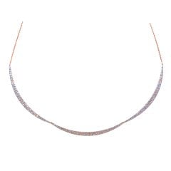 Pırlantalı Rose Fantezi Kolye