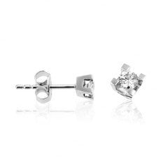 Tektaş Pırlanta Küpe - G Renk 0,16 Karat 14 Ayar