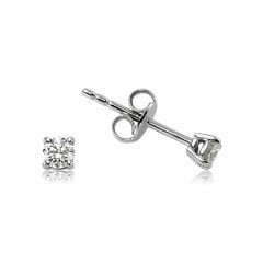 Tektaş Pırlanta Küpe - 0,24 Karat 14K