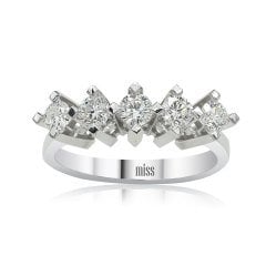 Beştaş Pırlanta Yüzük - 0,76 Karat 14 Ayar