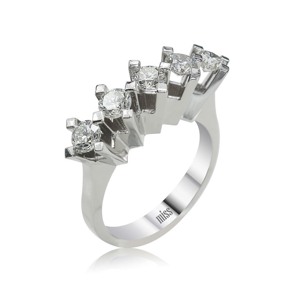 Beştaş Pırlanta Yüzük - 1,20 Karat G Renk 14 Ayar