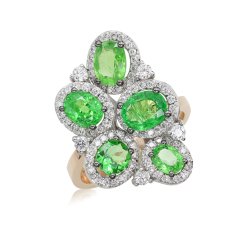 Pırlanta Zümrütlü Yüzük